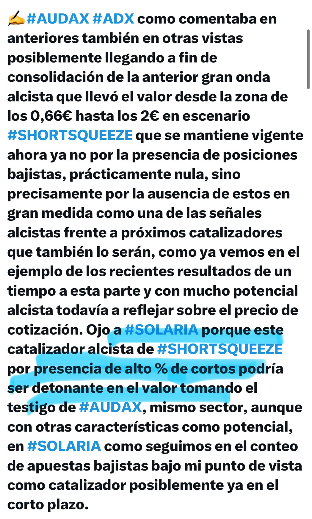 Shortqueeze al poder!