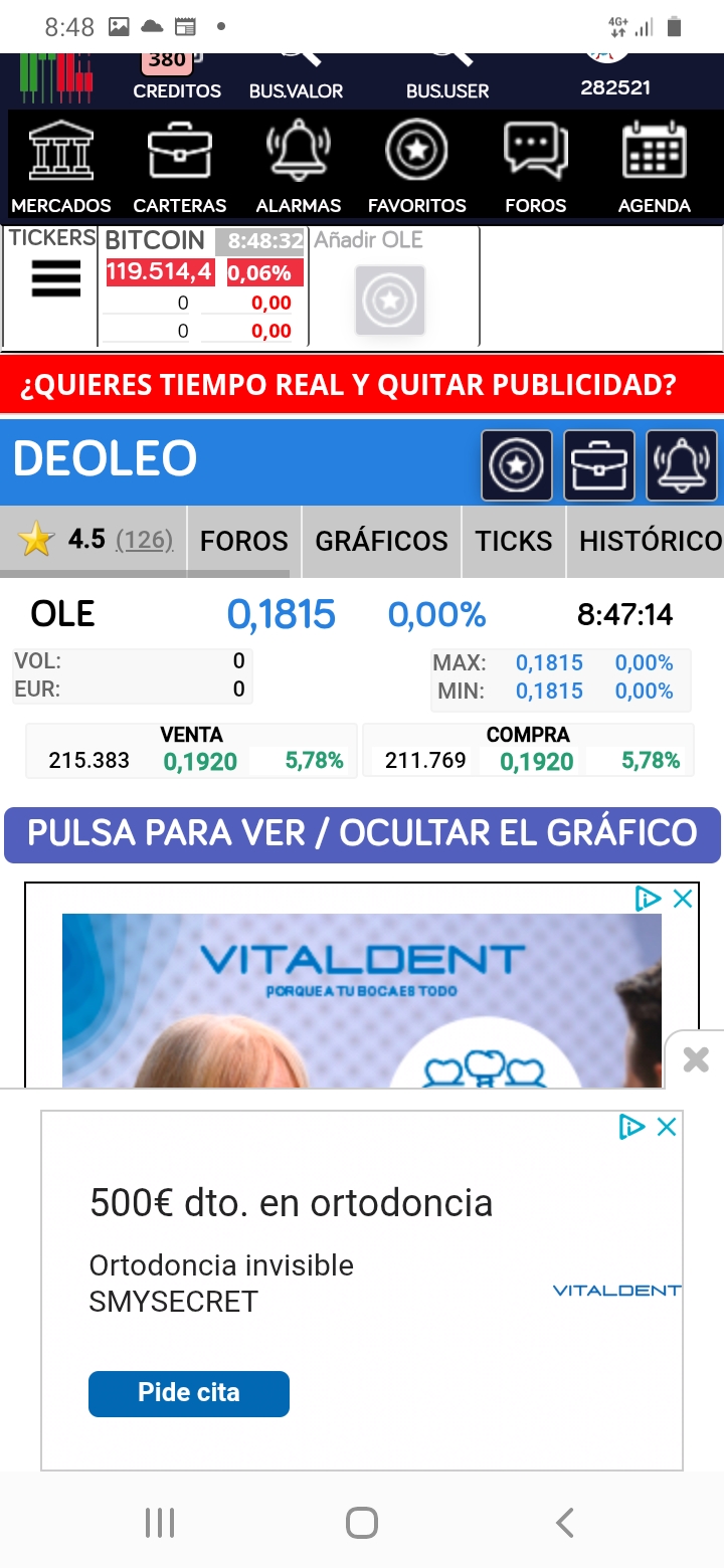 Ya estamos en el 5%