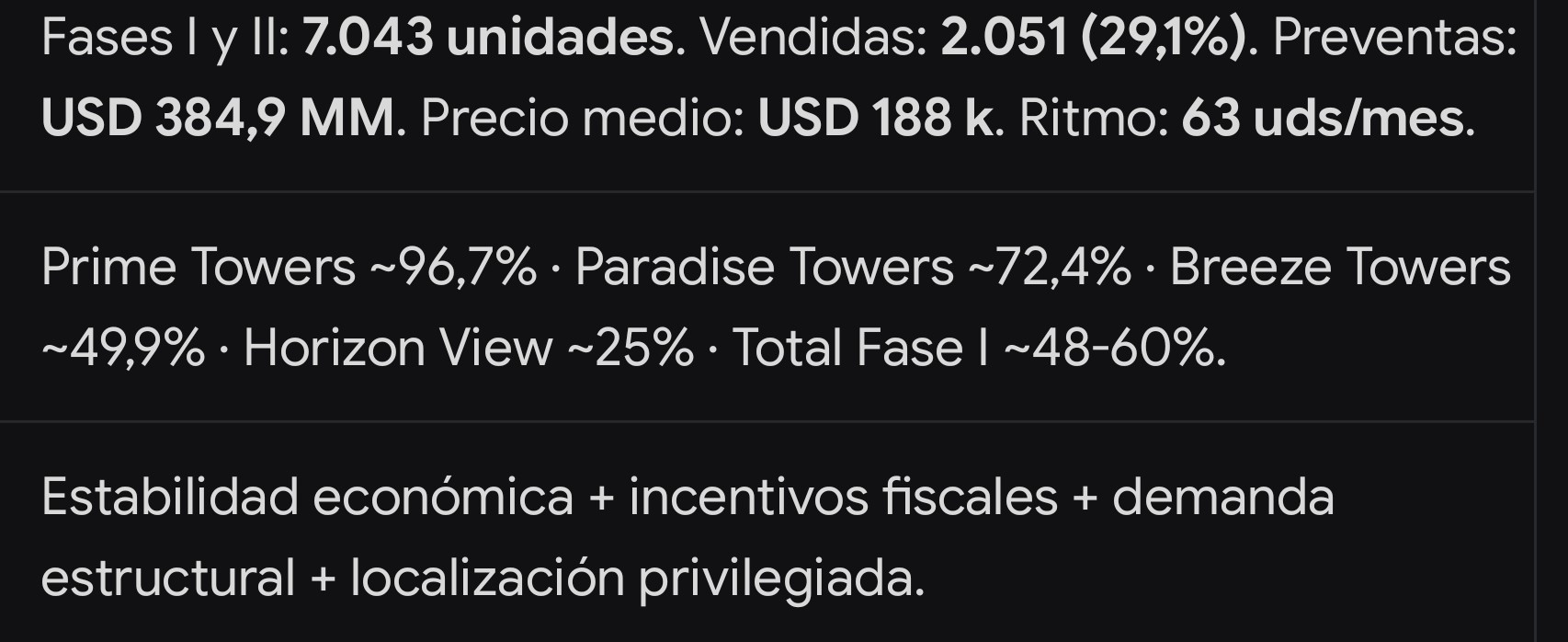 Estado de proyecto a Julio de 2026