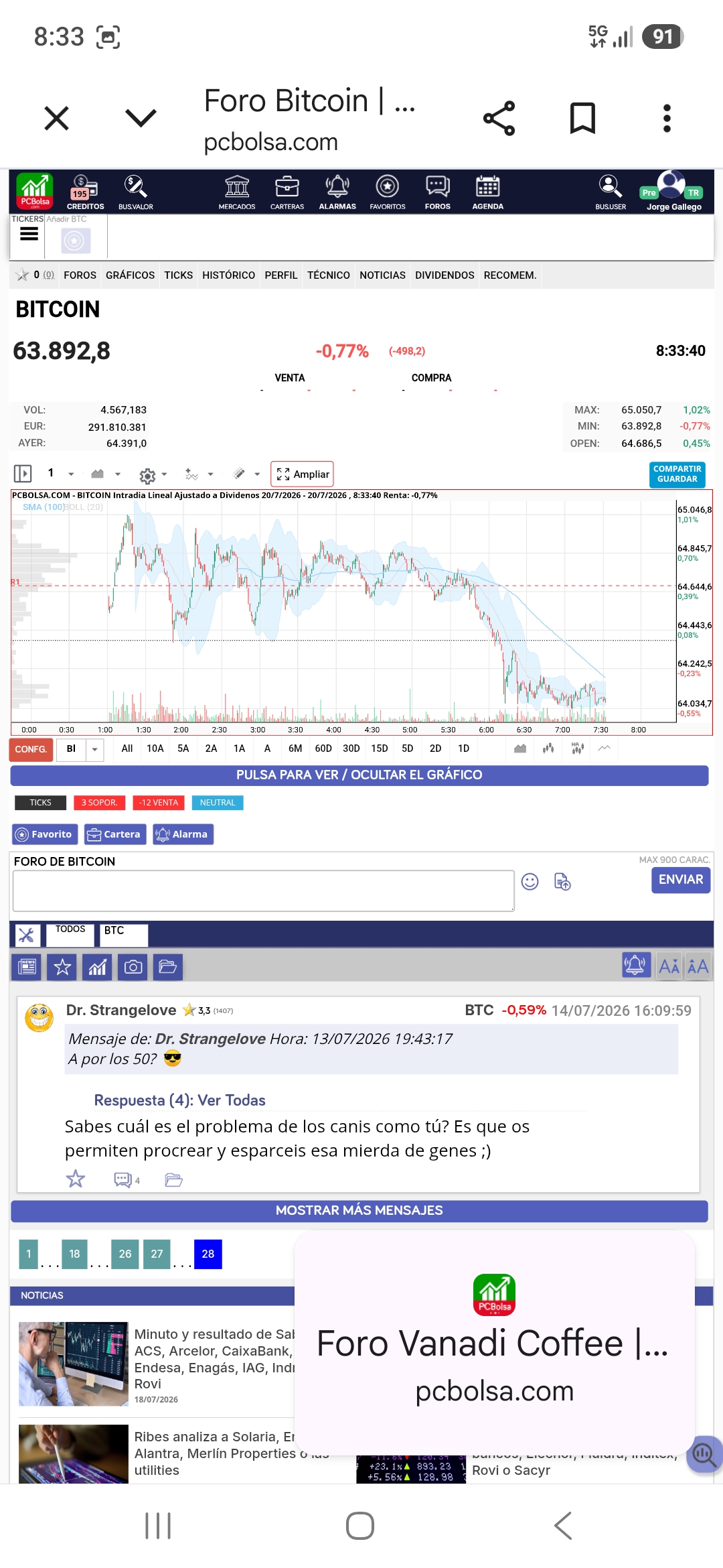 Btc rojo