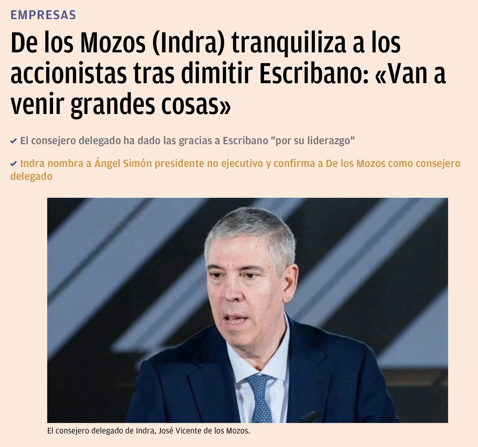 grafico de la accion Indra