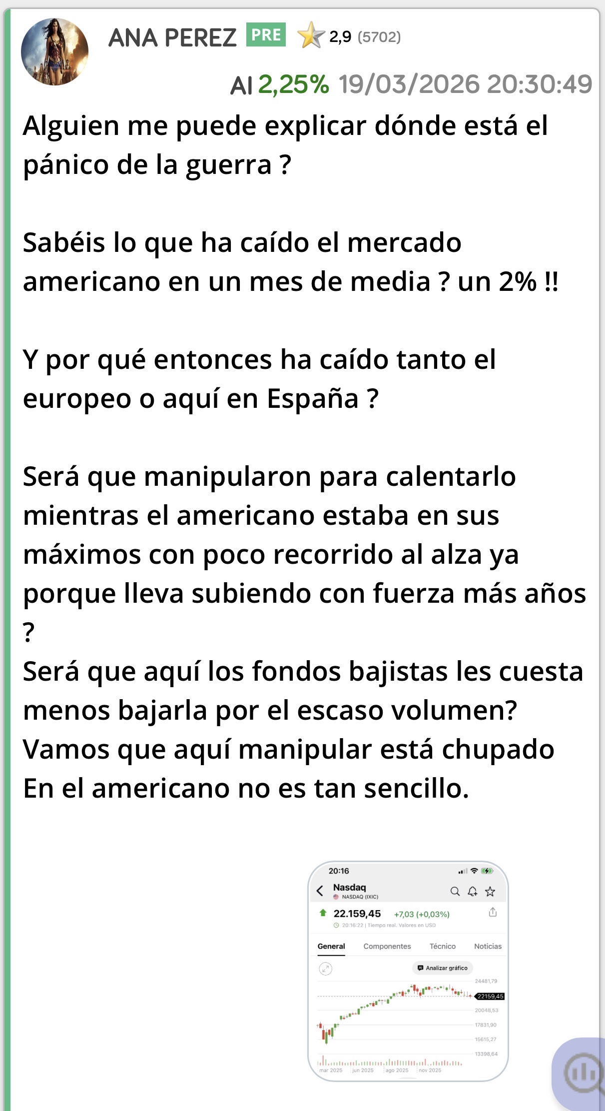 grafico de la accion Airtificial