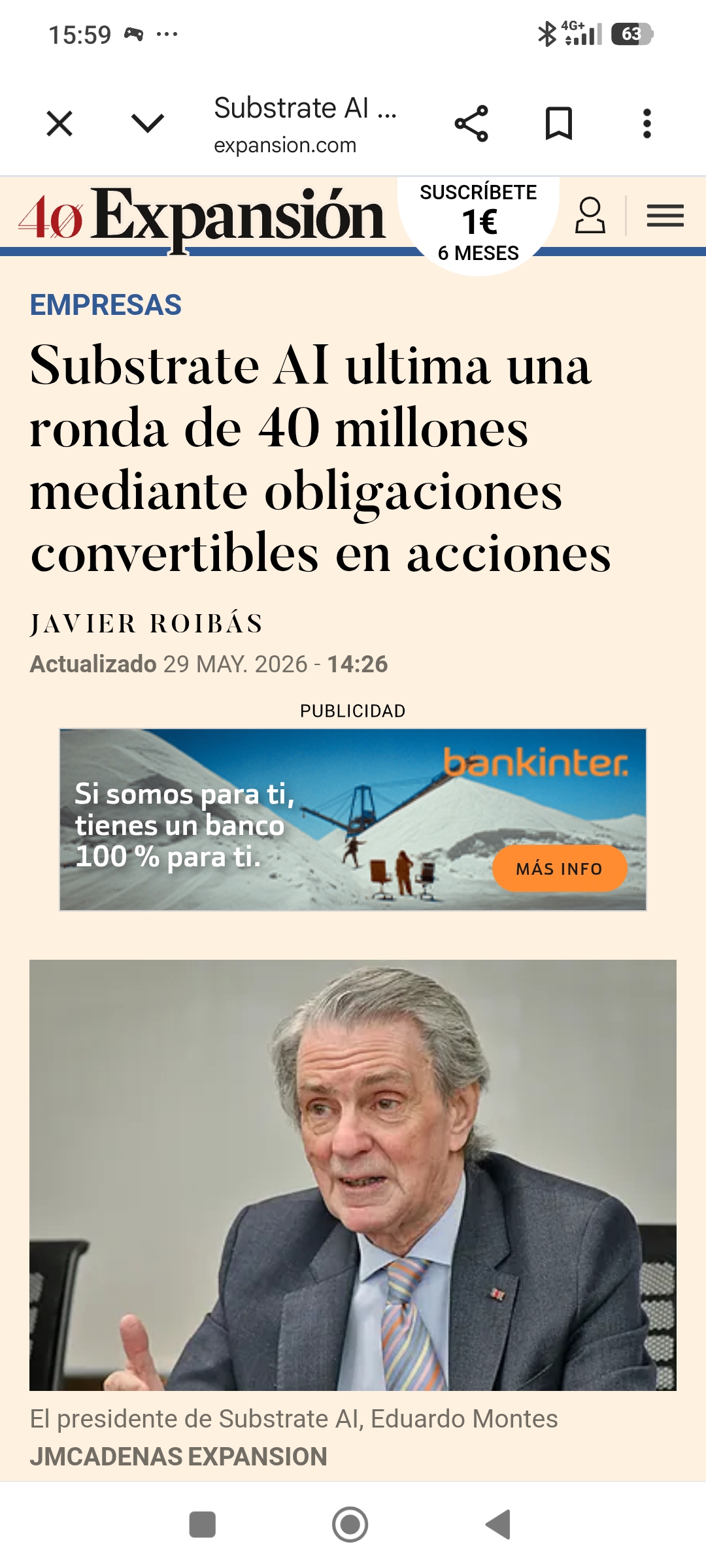 Mirar curiosamente el día de la noticia y cuando se produce la bajada brusca de la accio