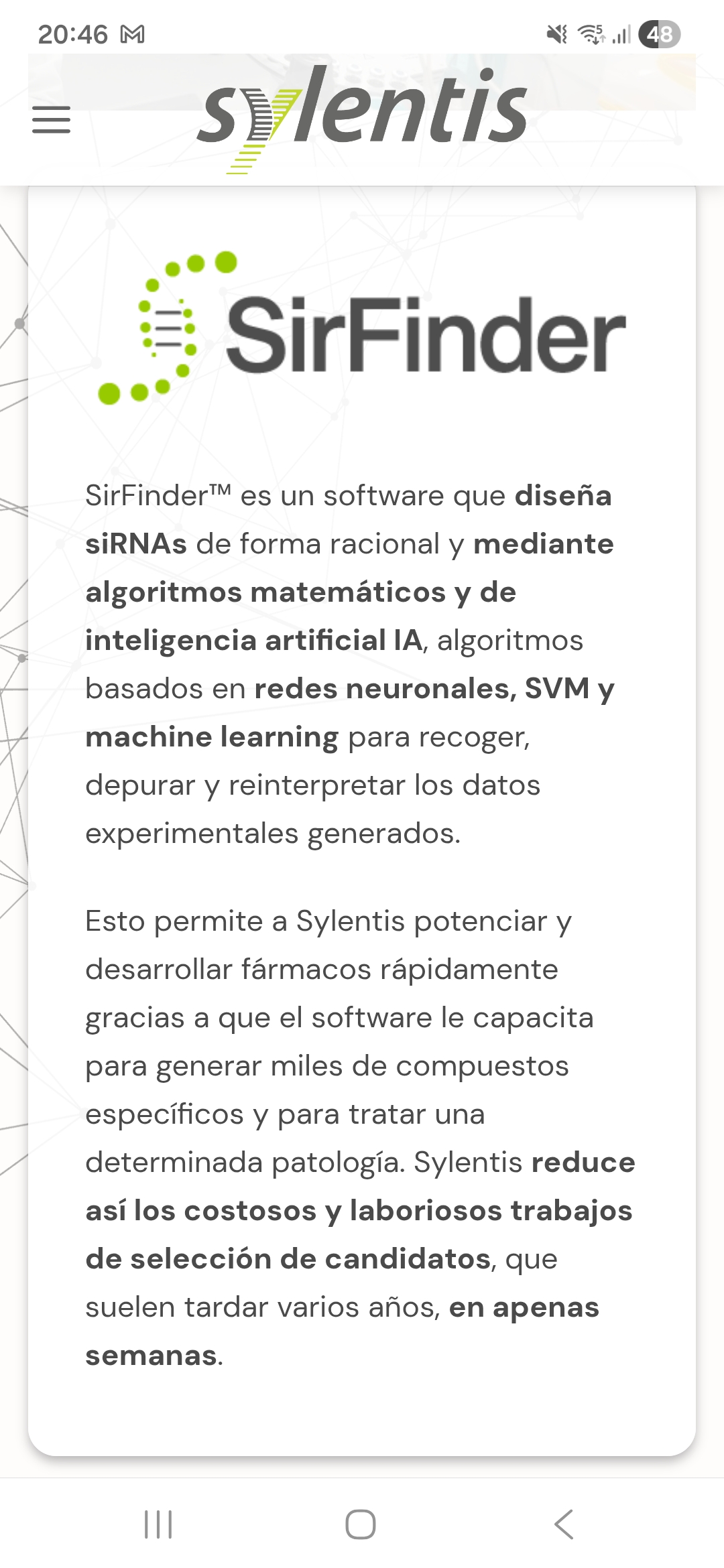 grafico de la accion Pharma Mar