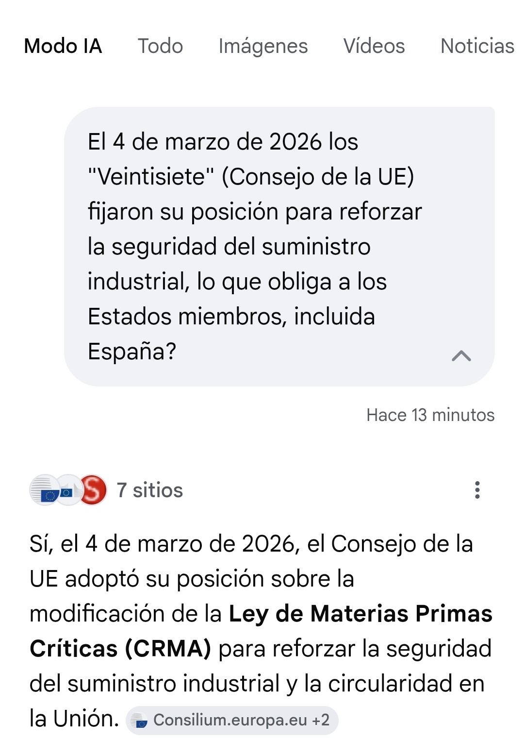 Europa ya está en ello...