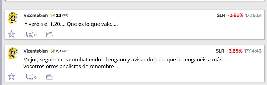 Mensaje del impresentable Vicentebien , que decía que combate "el engaño". No se puede ser más vil y rastrero que este malnacido