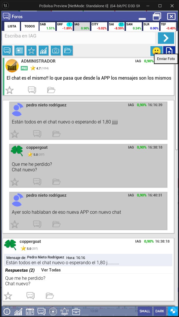 Asi se ve en la APP