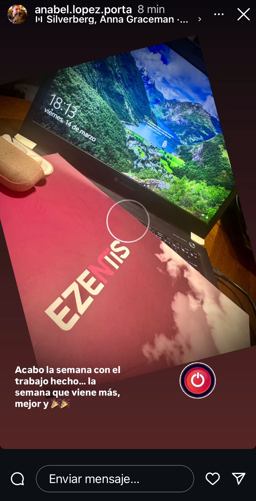 La semana que viene no me muevo de Eze ni aunque me coja en lo alto del Pagasarri, el monte sobre Bilbao, una tormenta de aúpa. Os paso esto de nuestra CEO