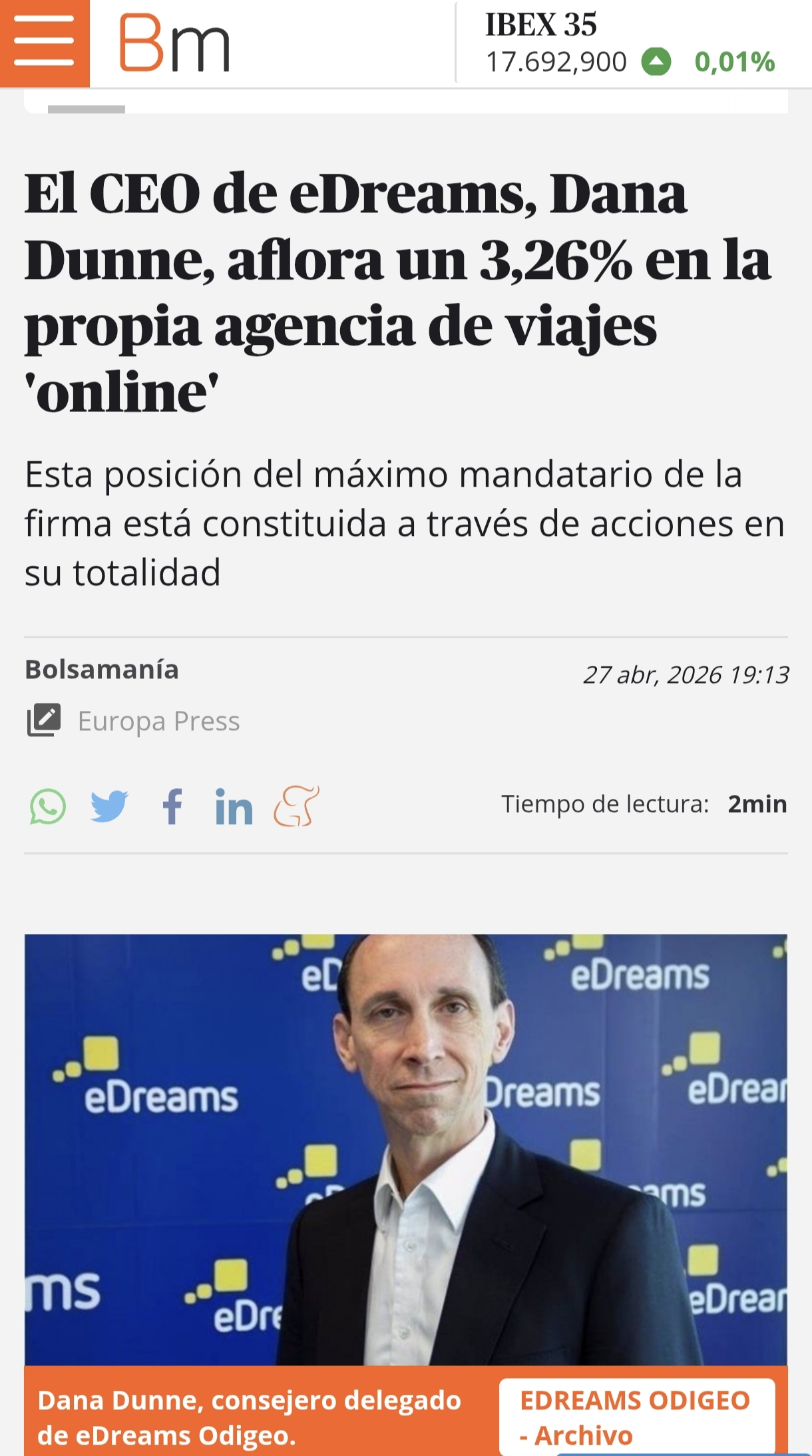 Éste CEO, es un máquina...al tiempo.