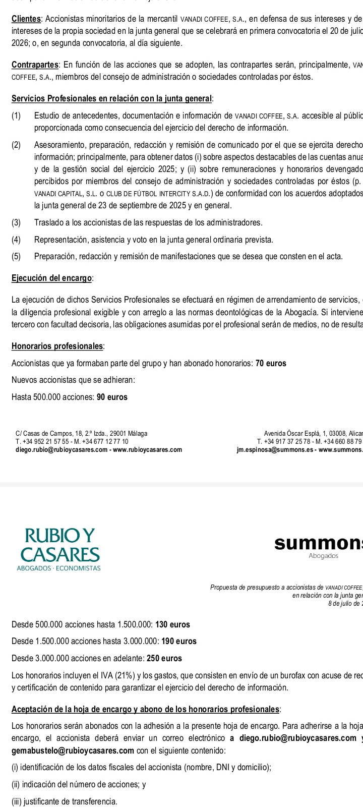 Uniros al grupo y al cambio por el precio de una cena