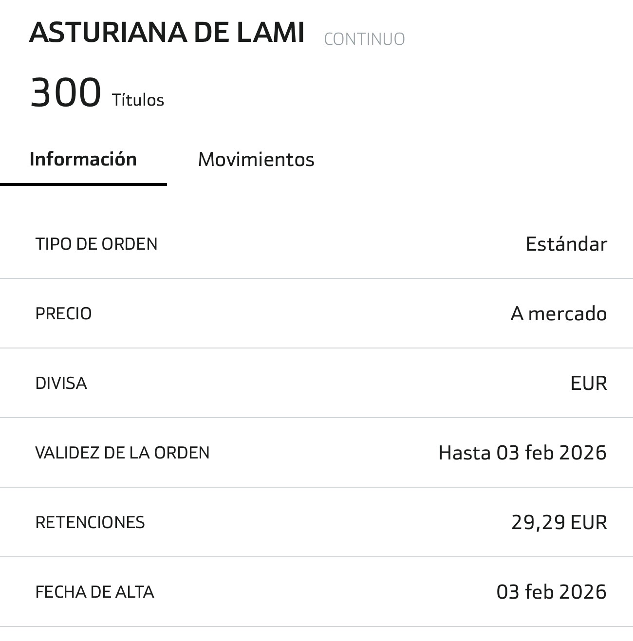 Más gastos