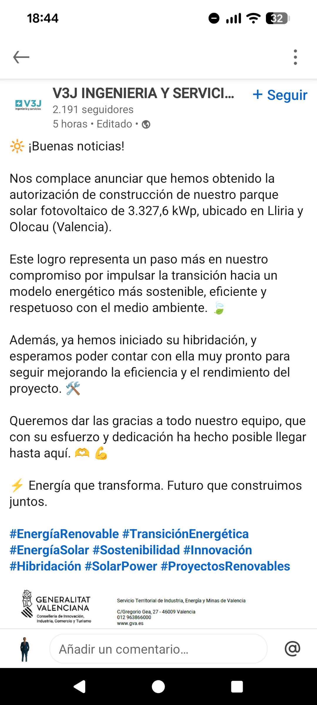 grafico de la accion Endurance Motive