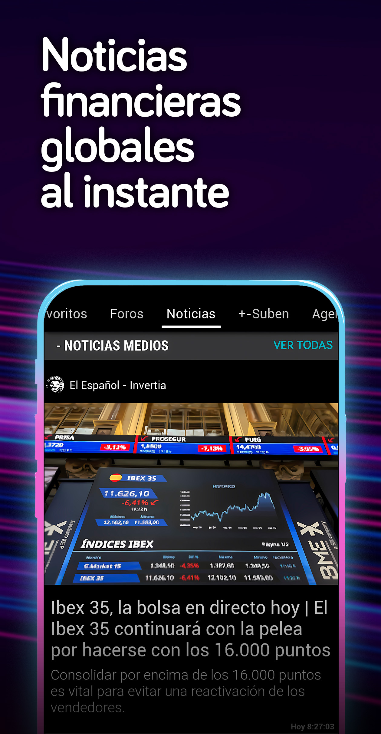 PcBolsa - IBEX 35 Y Mercado Continuo en Tiempo Real